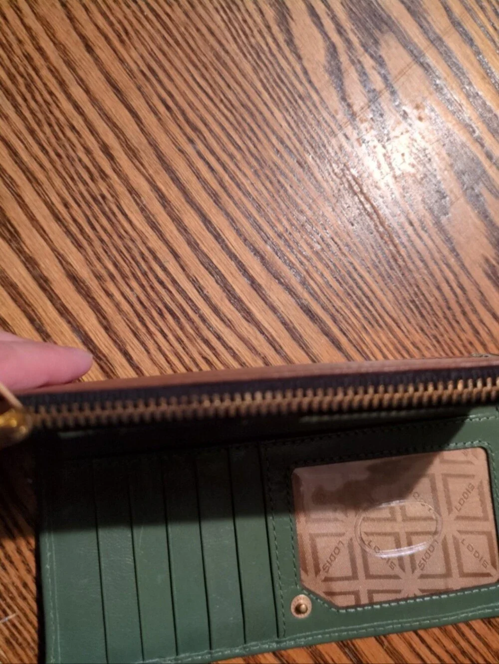 Lodis genuine leather zipper wallet